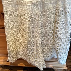 Free People Cream Short Jumpsuit